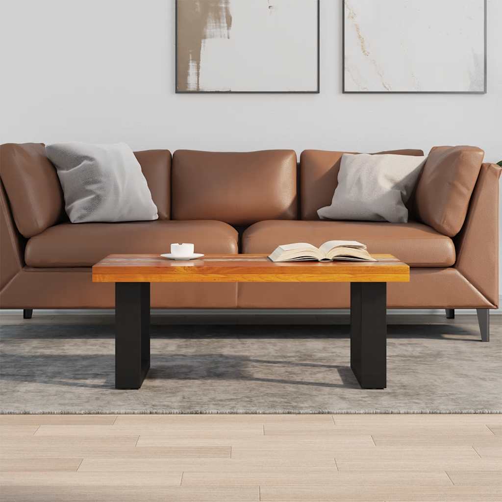 Coffee Table Teak Resin 100X50 Cm Multicolour 60 x 40 cm 100 x 50 x 40 cm 100 cm