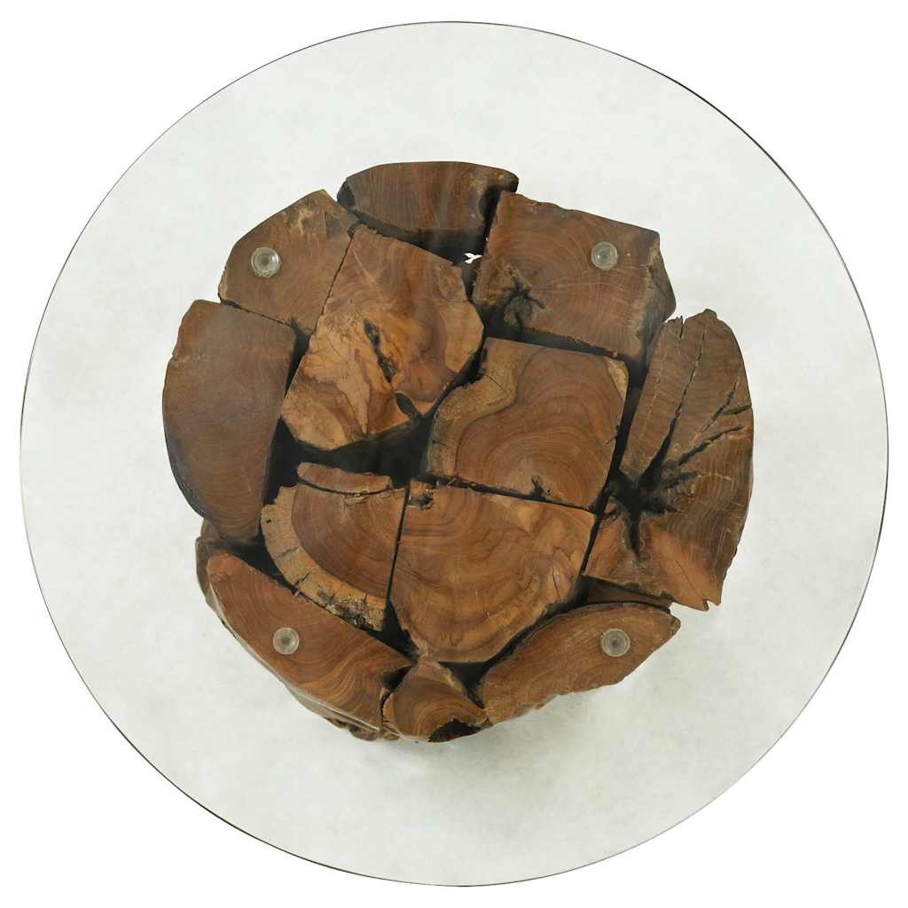 Coffee Table Solid Teak Driftwood 60 Cm