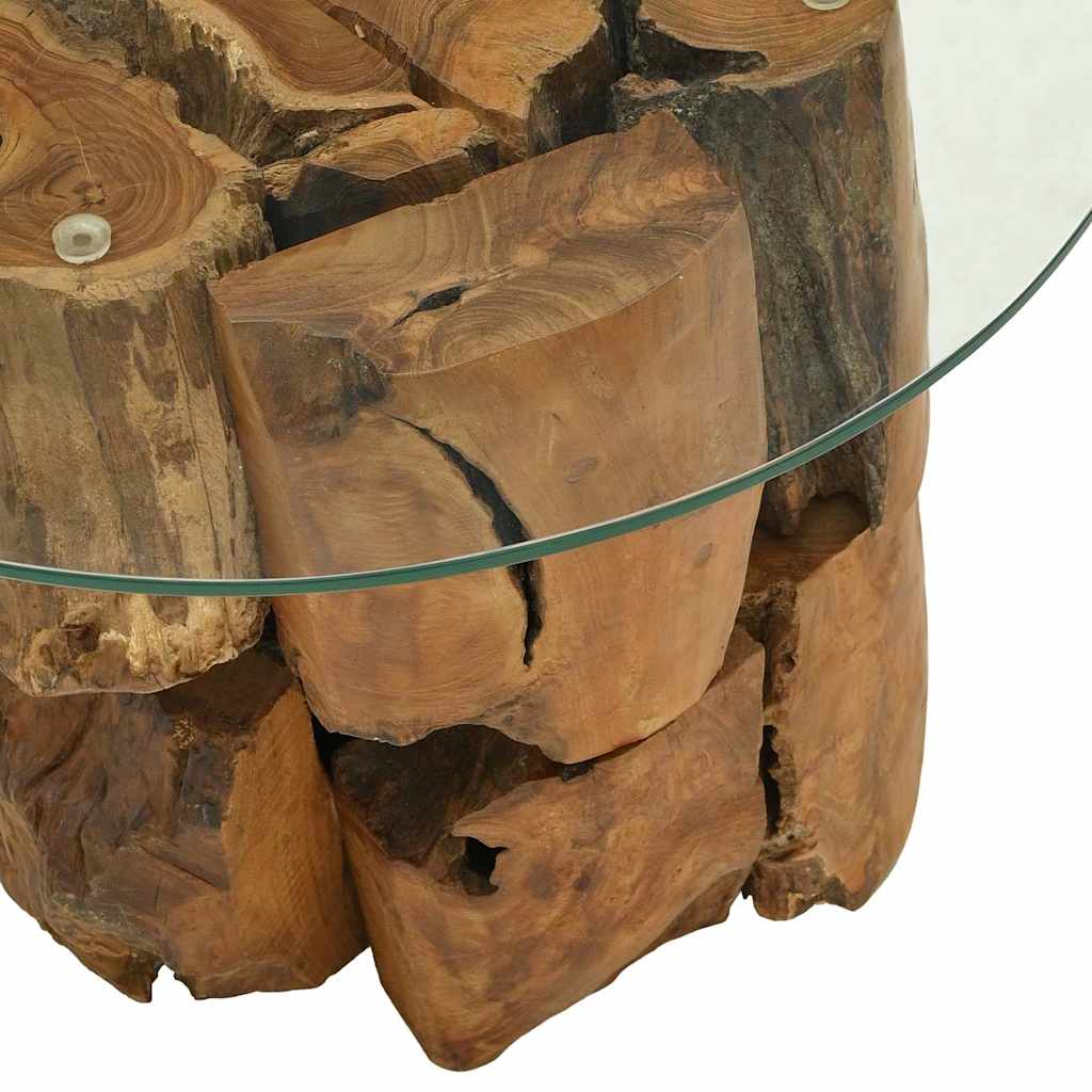 Coffee Table Solid Teak Driftwood 60 Cm