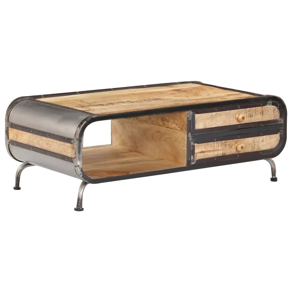 Coffee Table 100X50X35 Cm Solid Mango Wood