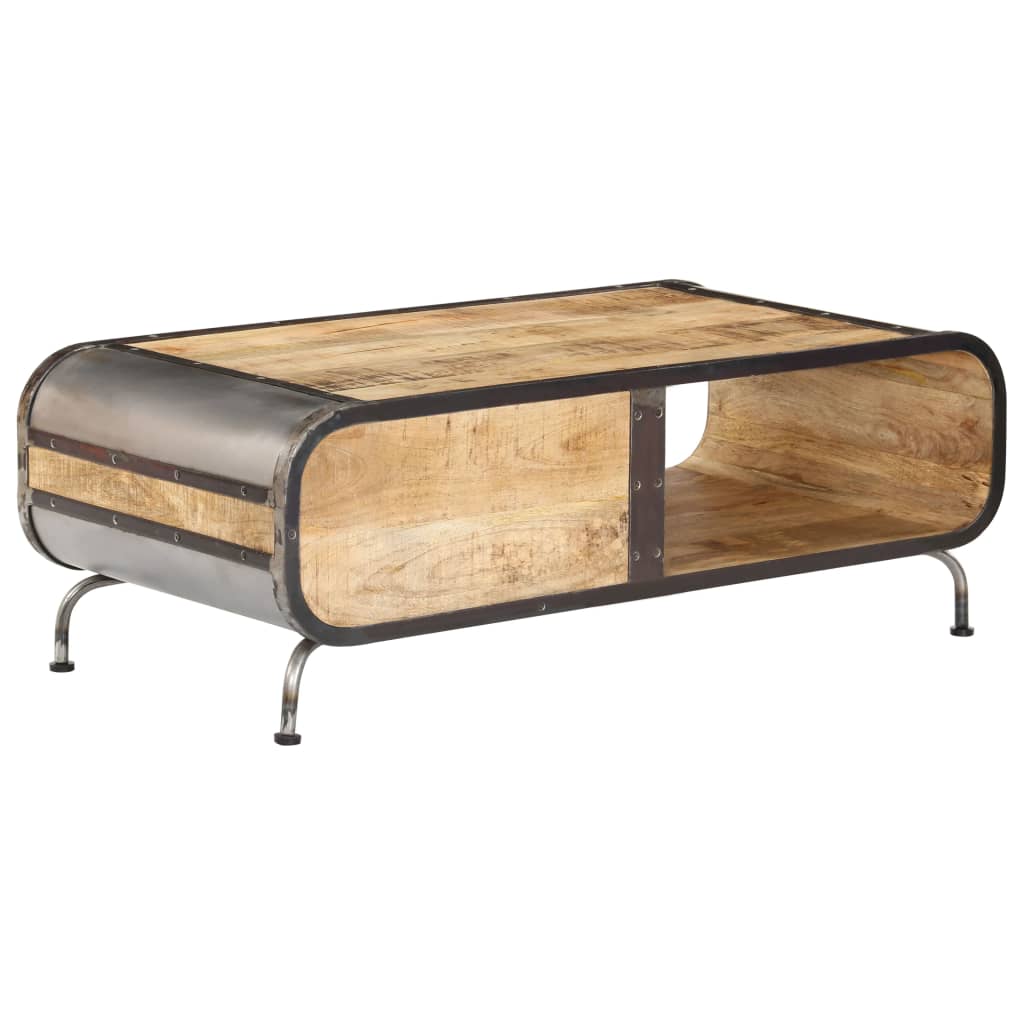 Coffee Table 100X50X35 Cm Solid Mango Wood