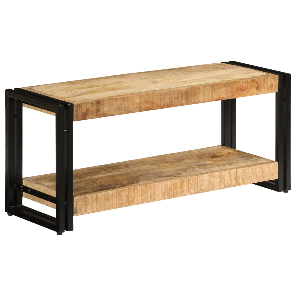 Tv Stand | Natural Wood | And Powder-Coated Iron