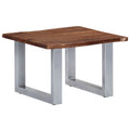 Coffee Table With Live Edges 60X60X40 Cm Solid Acacia Wood