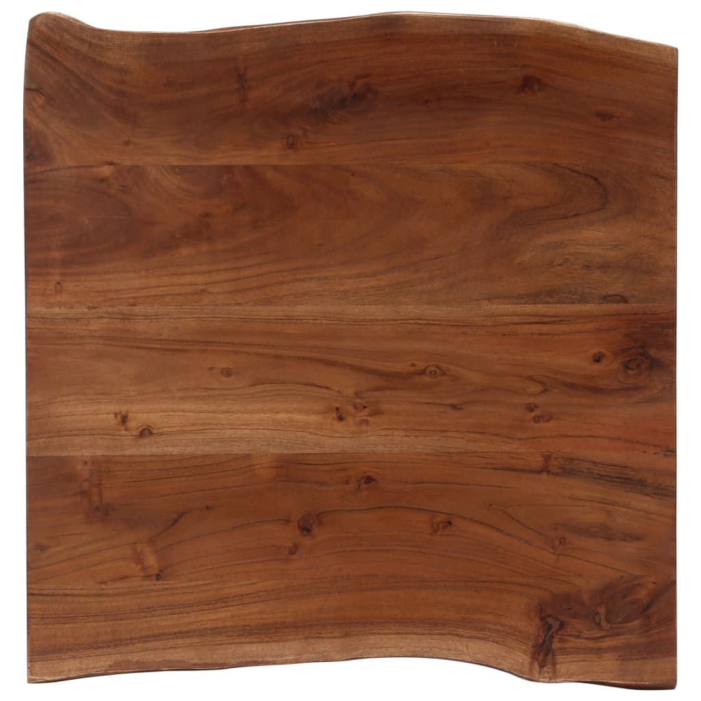 Coffee Table With Live Edges 60X60X40 Cm Solid Acacia Wood