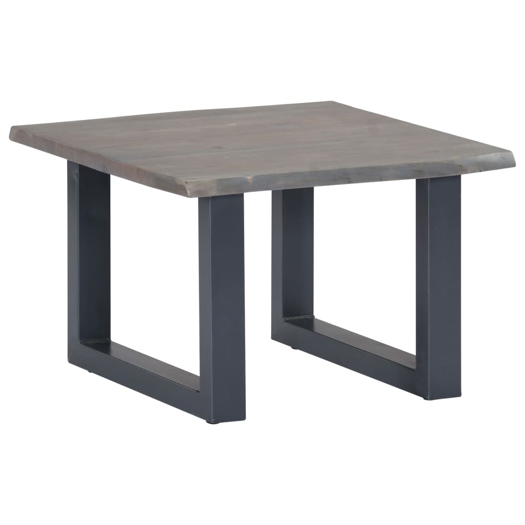 Coffee Table With Live Edges 60X60X40 Cm Solid Acacia Wood