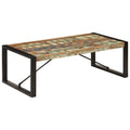 Coffee Table | Multicolour | Solid Reclaimed Wood | 120 Cm Long | Durable