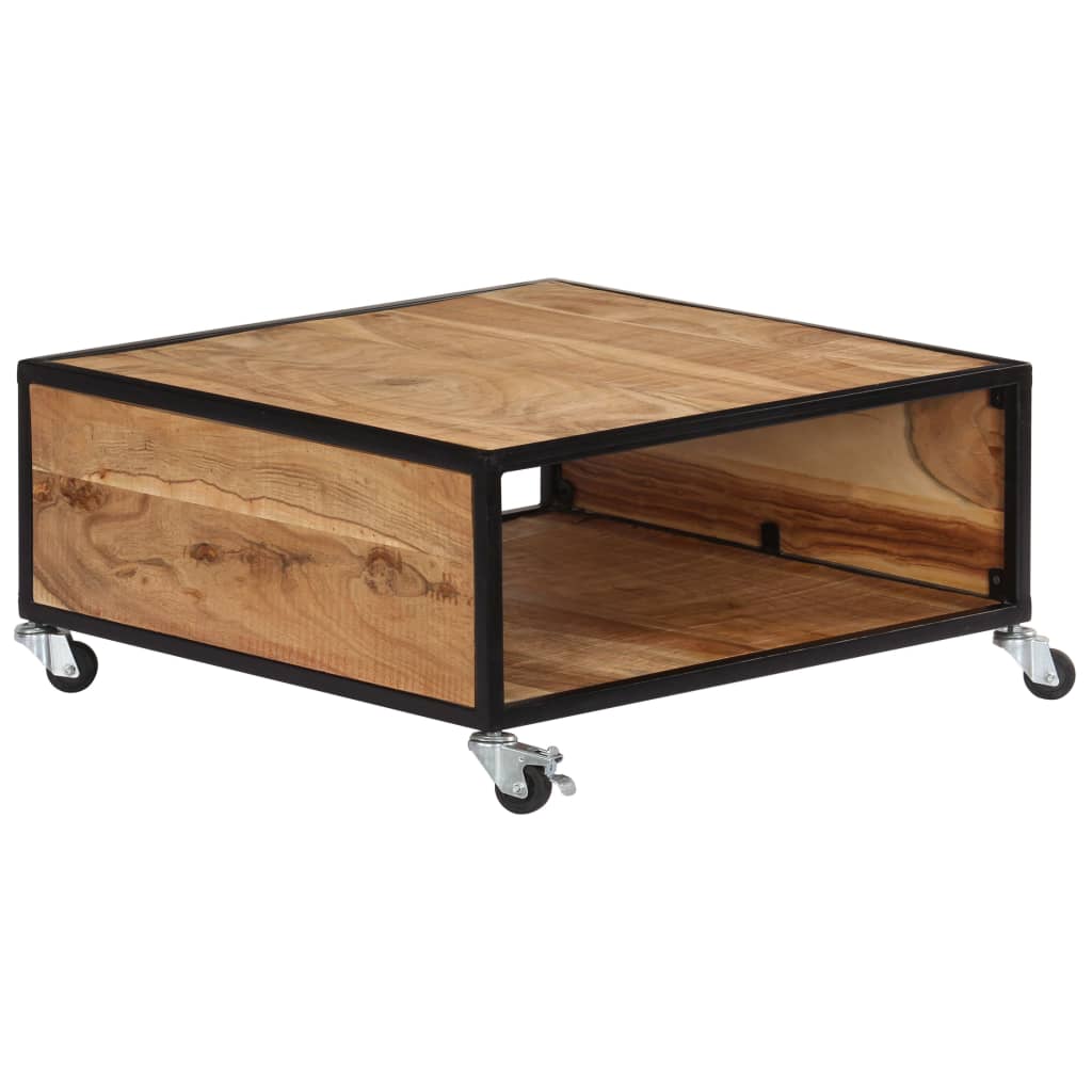 Coffee Table 70X70X32 Cm Solid Acacia Wood