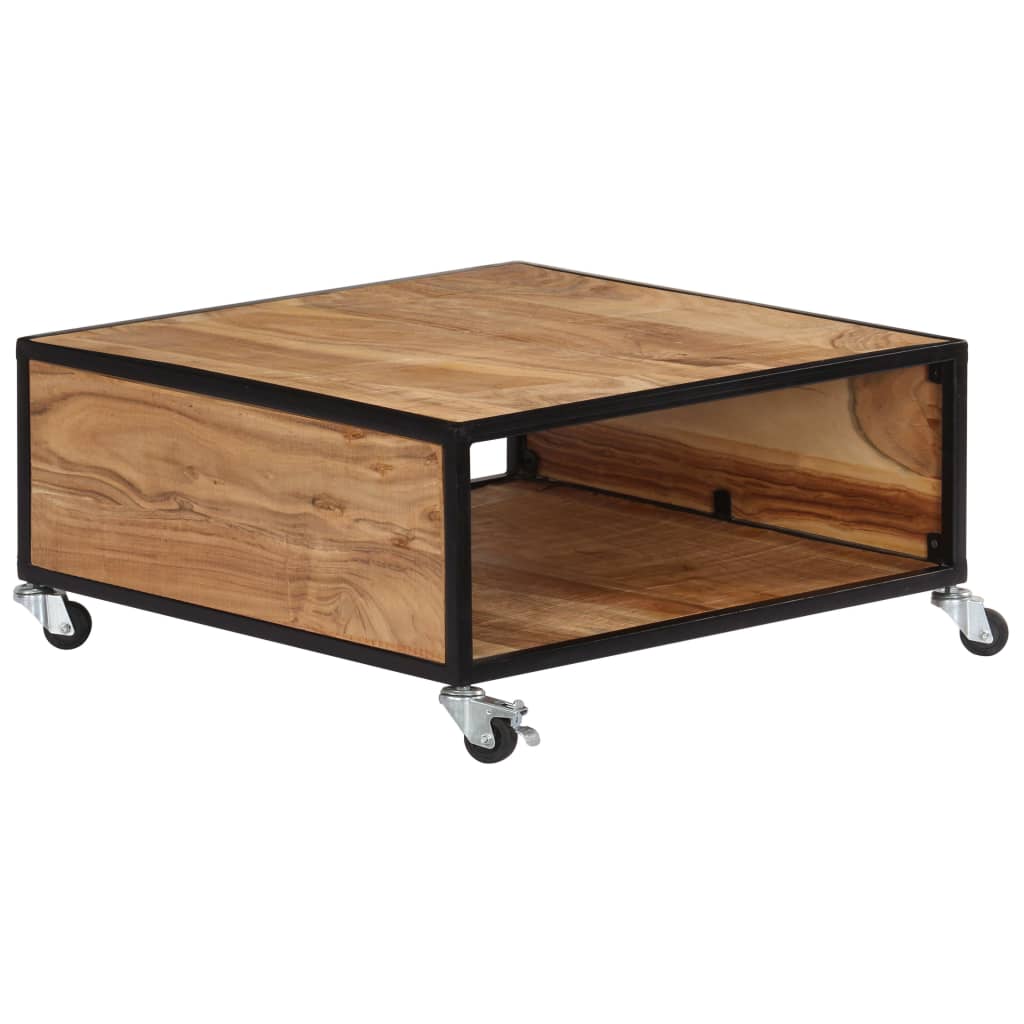 Coffee Table 70X70X32 Cm Solid Acacia Wood