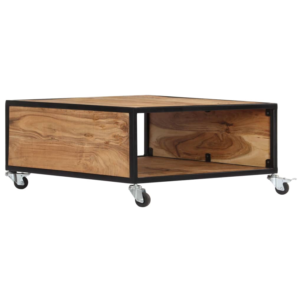 Coffee Table 70X70X32 Cm Solid Acacia Wood