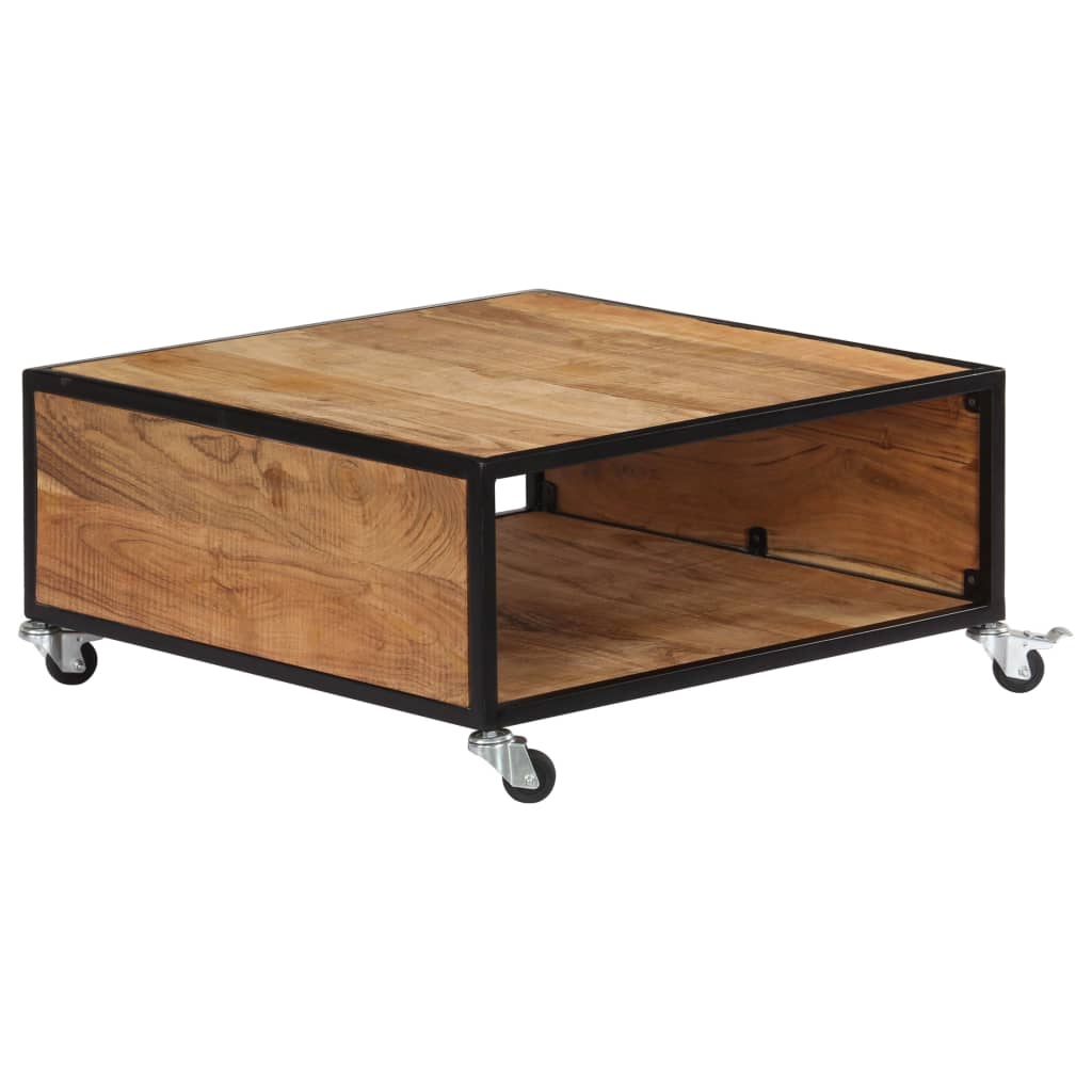 Coffee Table 70X70X32 Cm Solid Acacia Wood