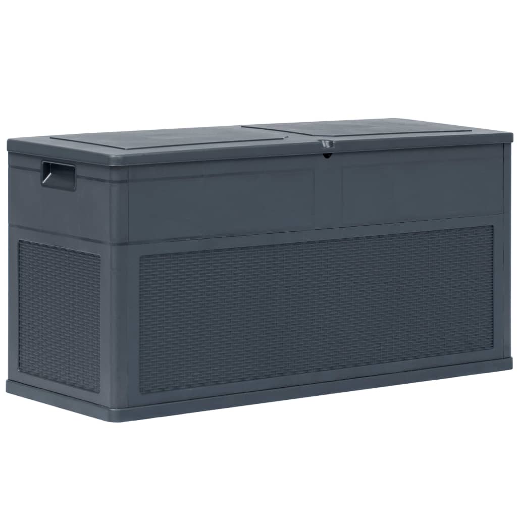 Garden Storage Box 320 L Black