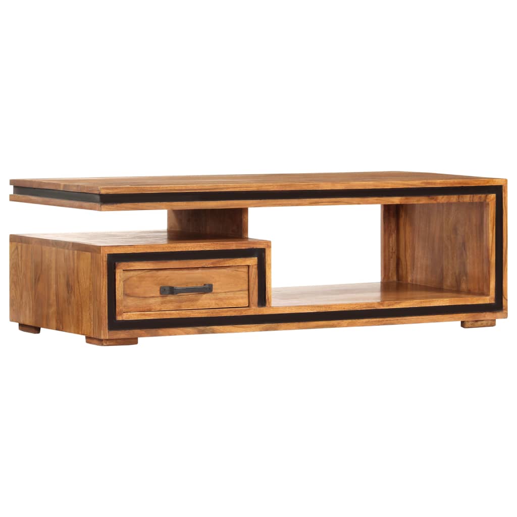 Coffee Table 100X45X33 Cm Solid Acacia Wood