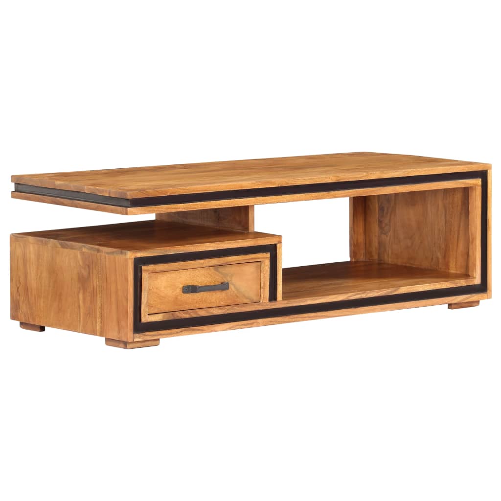 Coffee Table 100X45X33 Cm Solid Acacia Wood