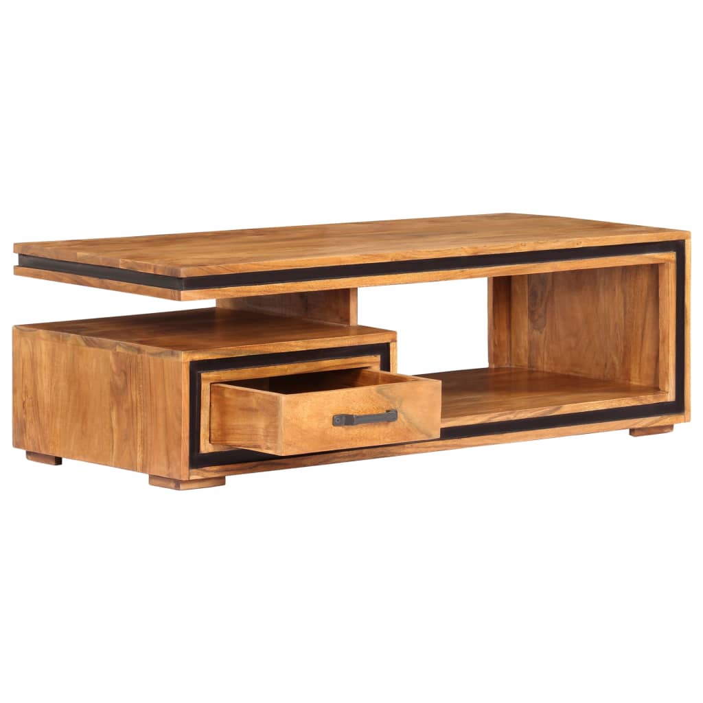 Coffee Table 100X45X33 Cm Solid Acacia Wood