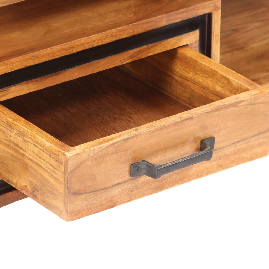 Coffee Table 100X45X33 Cm Solid Acacia Wood