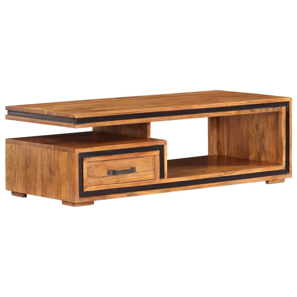 Coffee Table 100X45X33 Cm Solid Acacia Wood