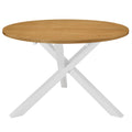 Dining Table White 120X75 Cm Mdf
