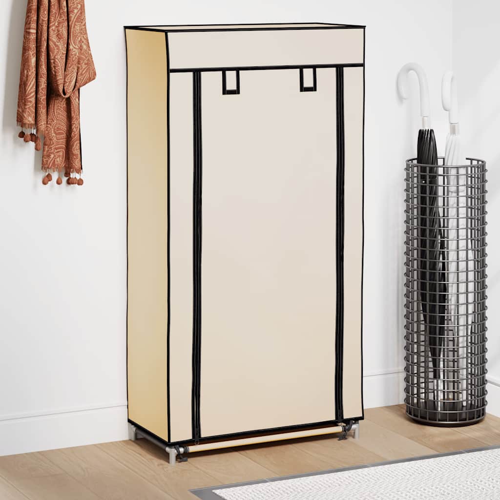Shoe Racks & Organisers Cabinet Iron Non-Woven Fabric Black Cream Grey Brown 58