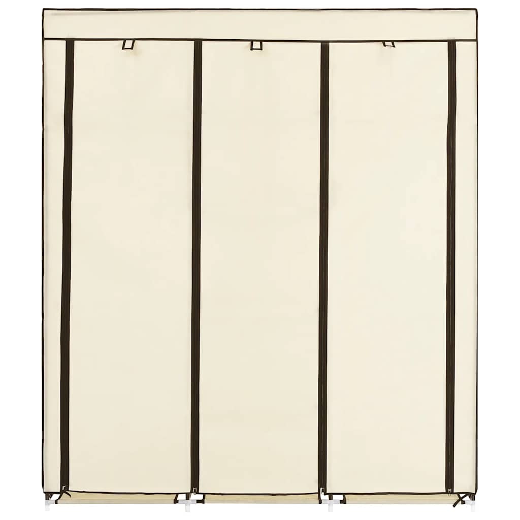 Wardrobe With Compartments And Rods 150X45X175 Cm Fabric