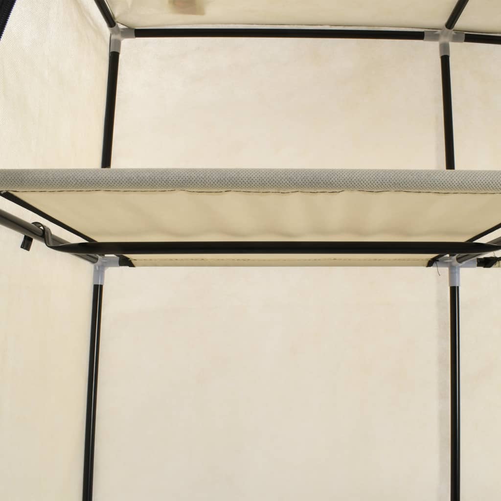 Wardrobe With Compartments And Rods 150X45X175 Cm Fabric