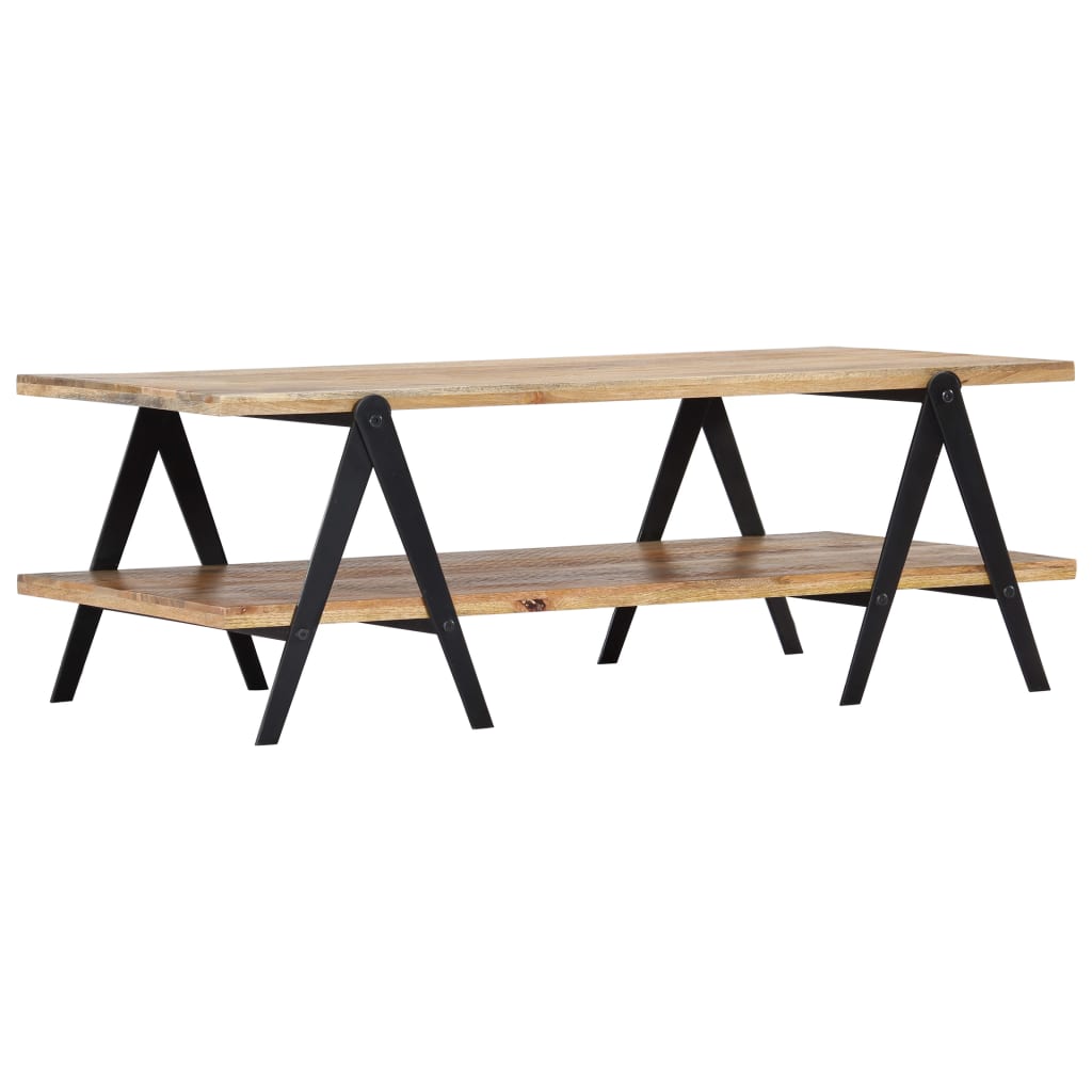 Coffee Table 115X60X40 Cm Solid Mango Wood