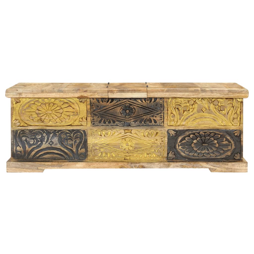 Coffee Table 100X50X35 Cm Solid Mango Wood
