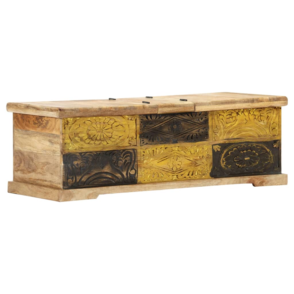 Coffee Table 100X50X35 Cm Solid Mango Wood