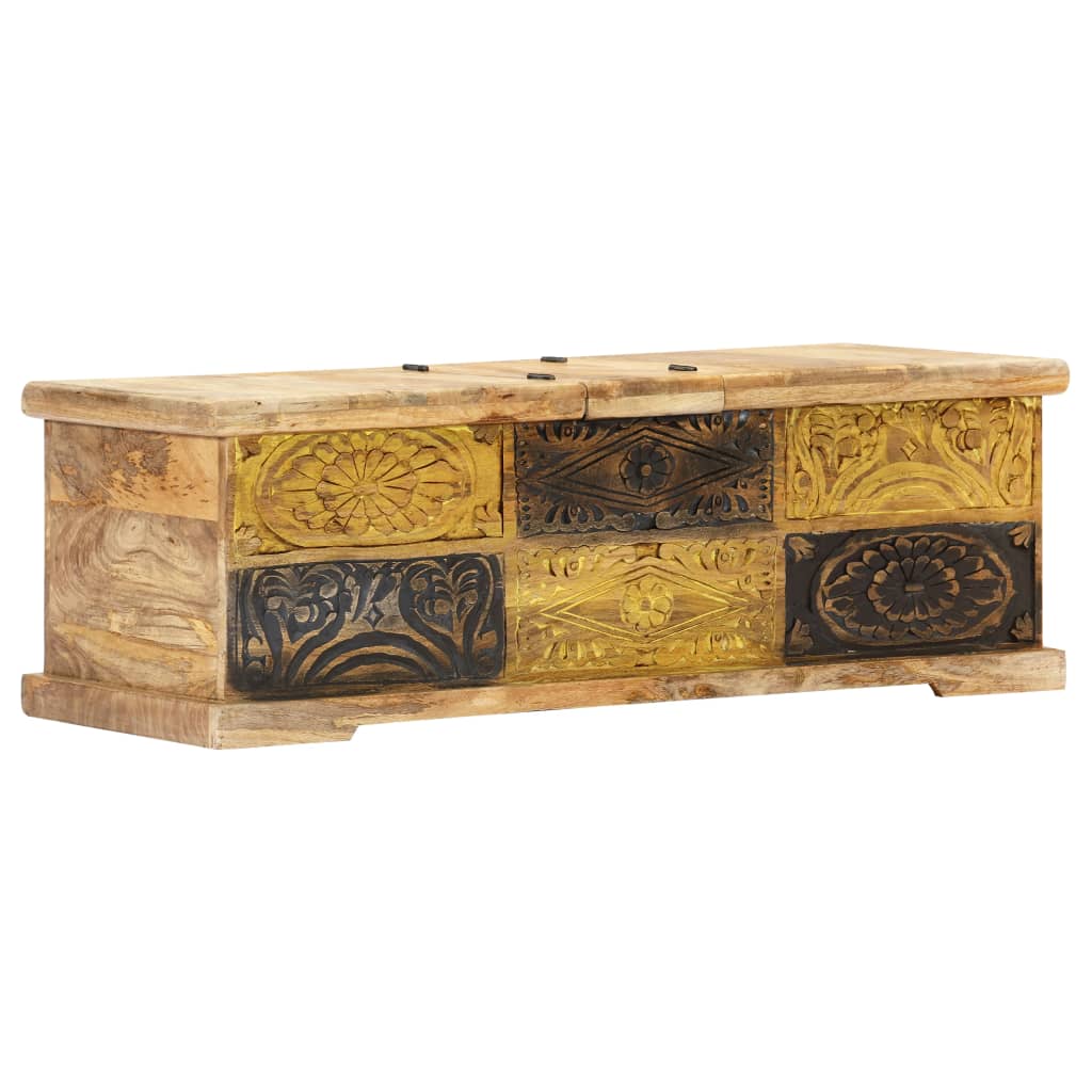 Coffee Table 100X50X35 Cm Solid Mango Wood