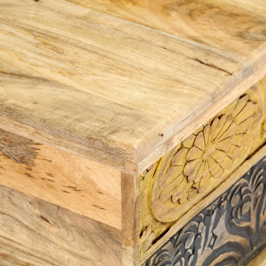 Coffee Table 100X50X35 Cm Solid Mango Wood
