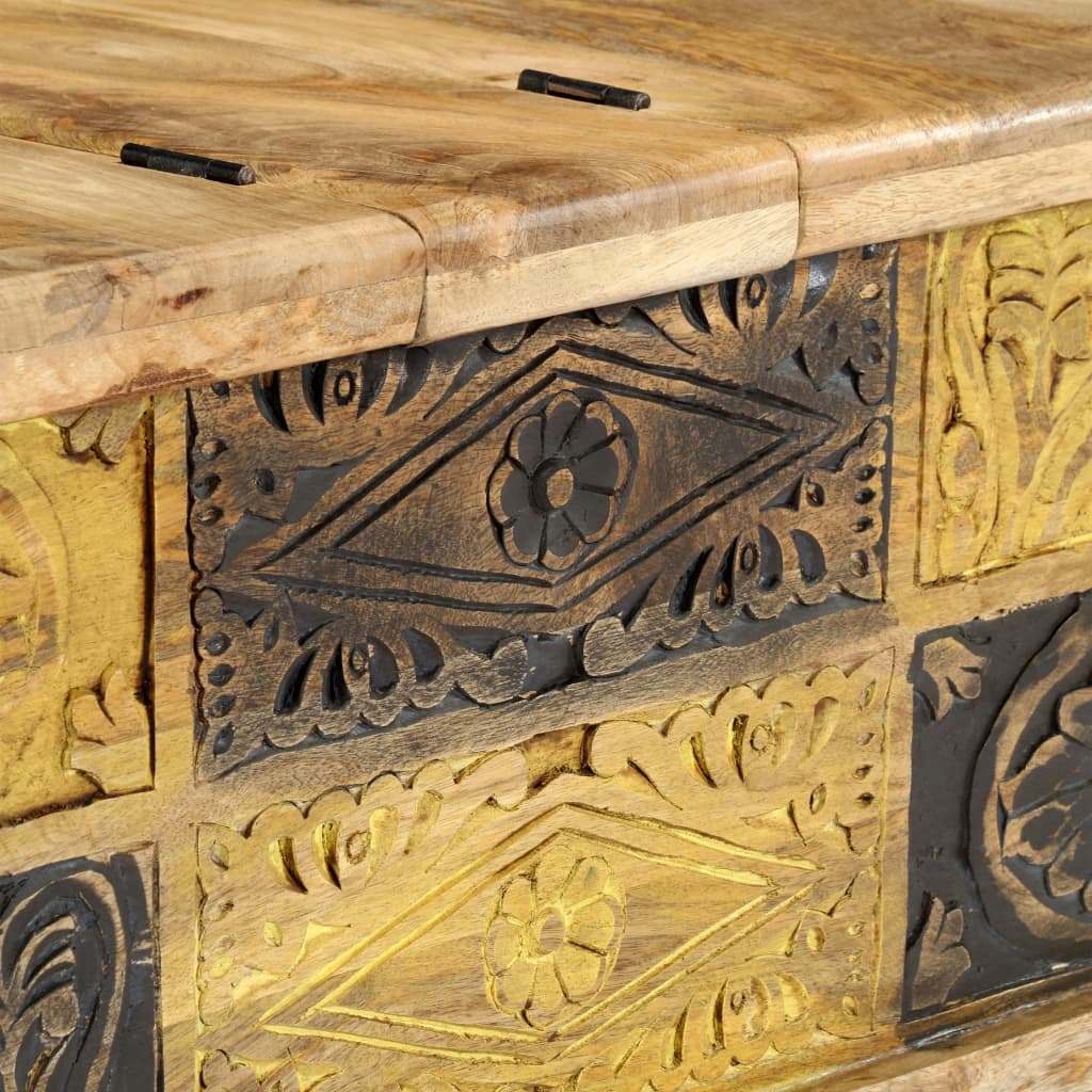 Coffee Table 100X50X35 Cm Solid Mango Wood