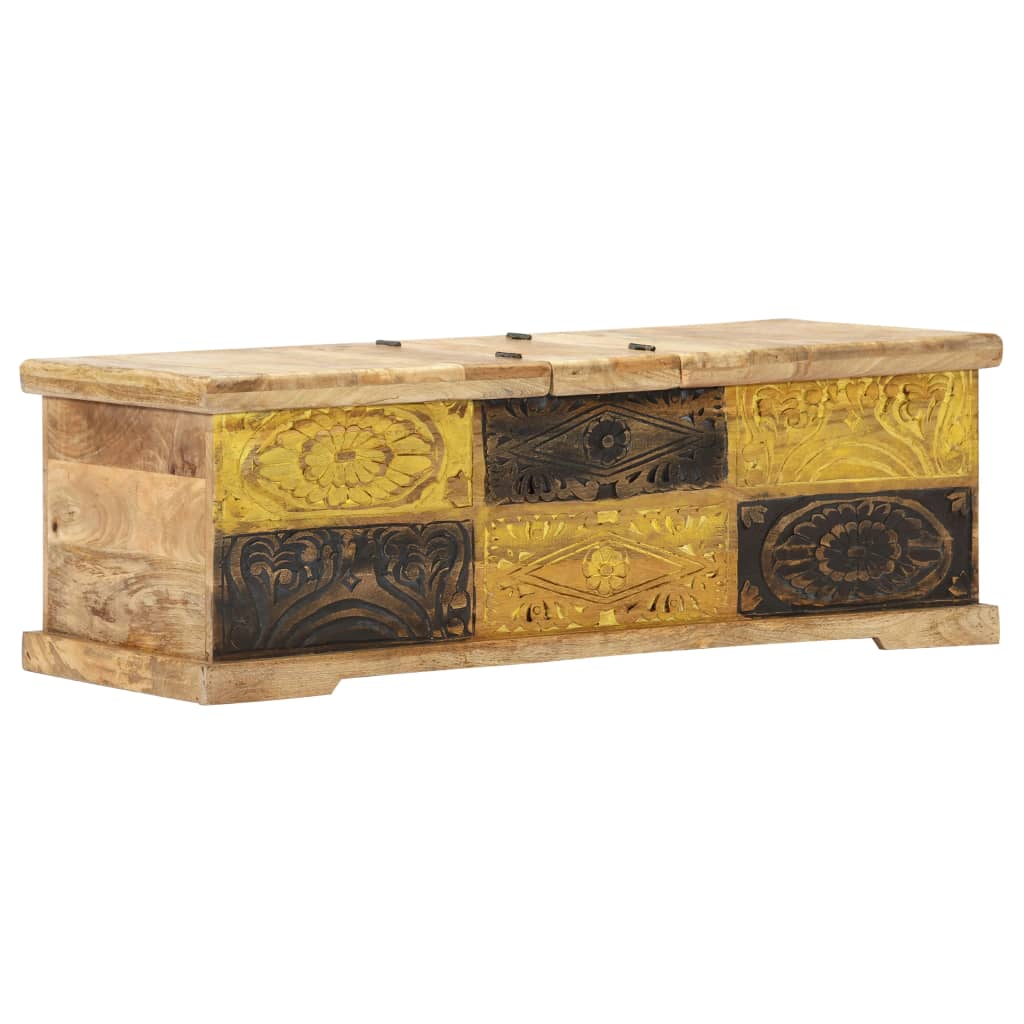 Coffee Table 100X50X35 Cm Solid Mango Wood