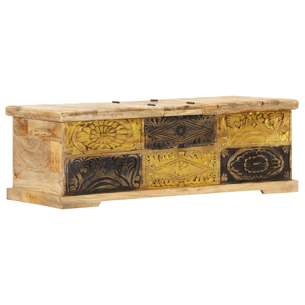 Coffee Table 100X50X35 Cm Solid Mango Wood