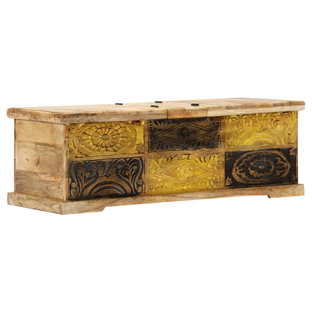 Coffee Table 100X50X35 Cm Solid Mango Wood
