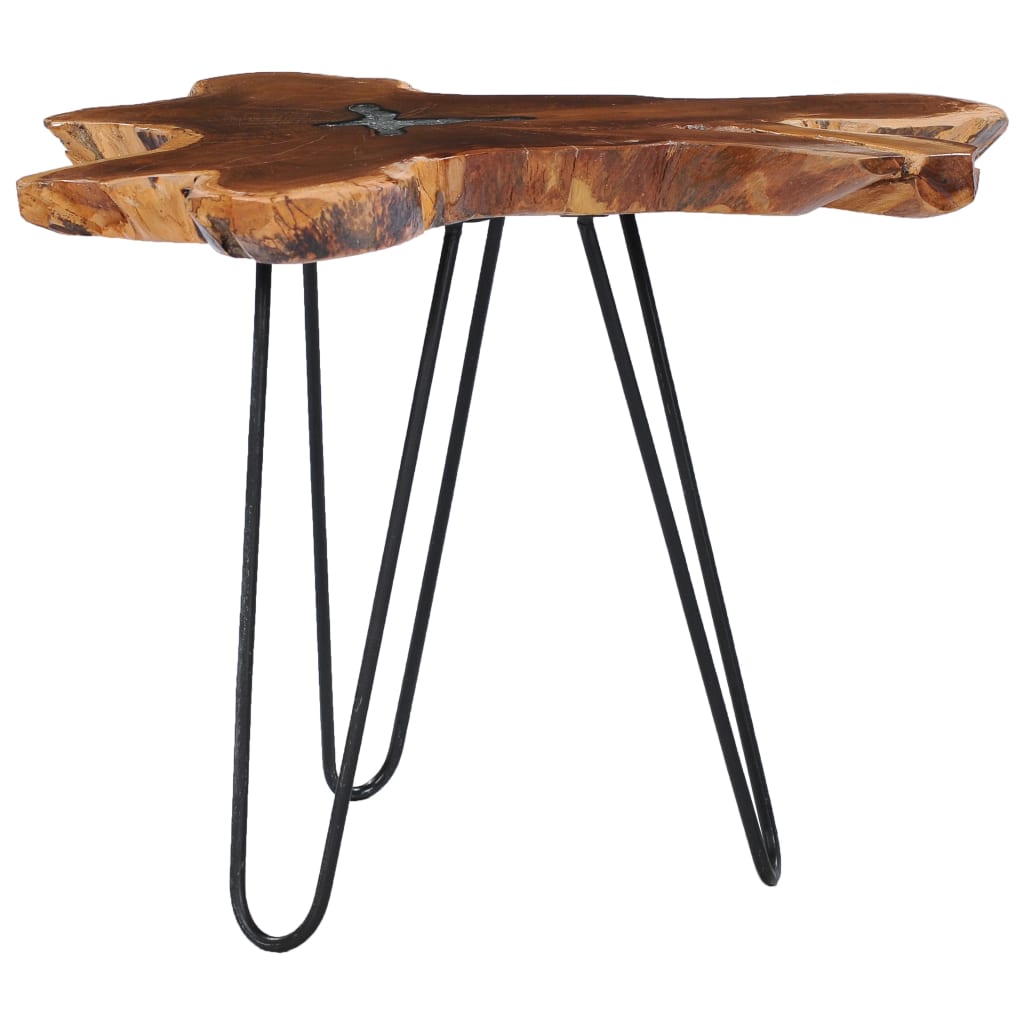 Coffee Table 70X45 Cm Solid Teak Wood And Polyresin