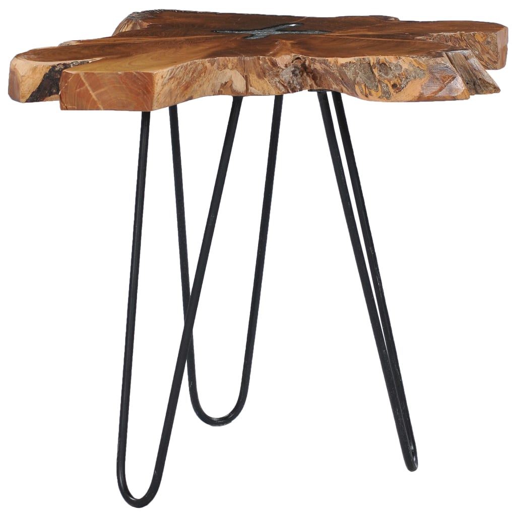 Coffee Table 70X45 Cm Solid Teak Wood And Polyresin