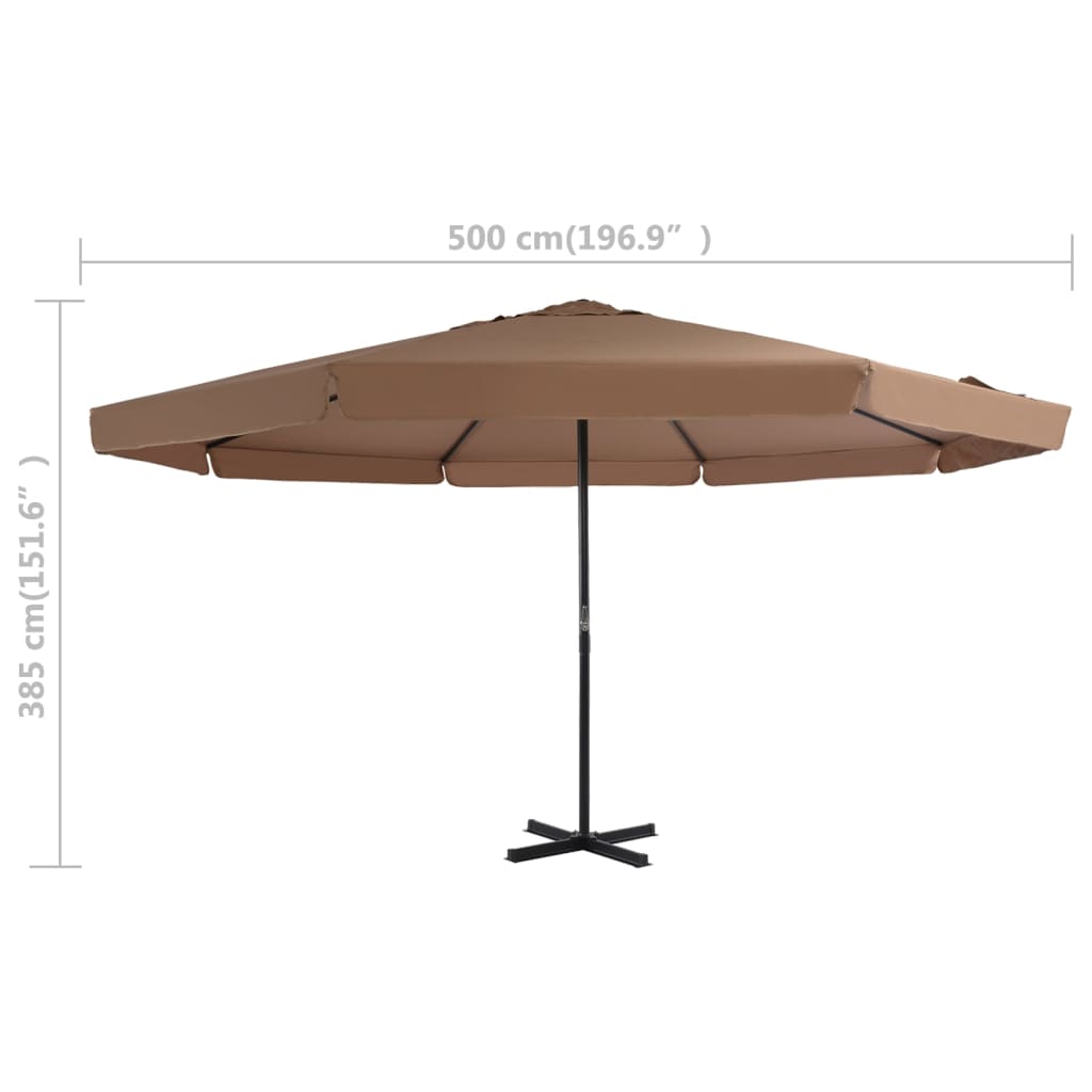 Garden Parasol With Portable Base