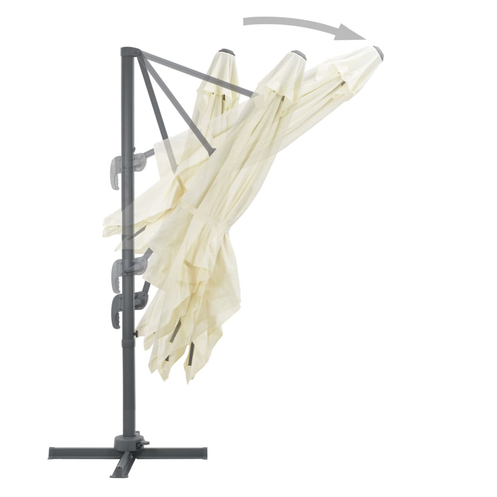 Garden Parasol With Portable Base