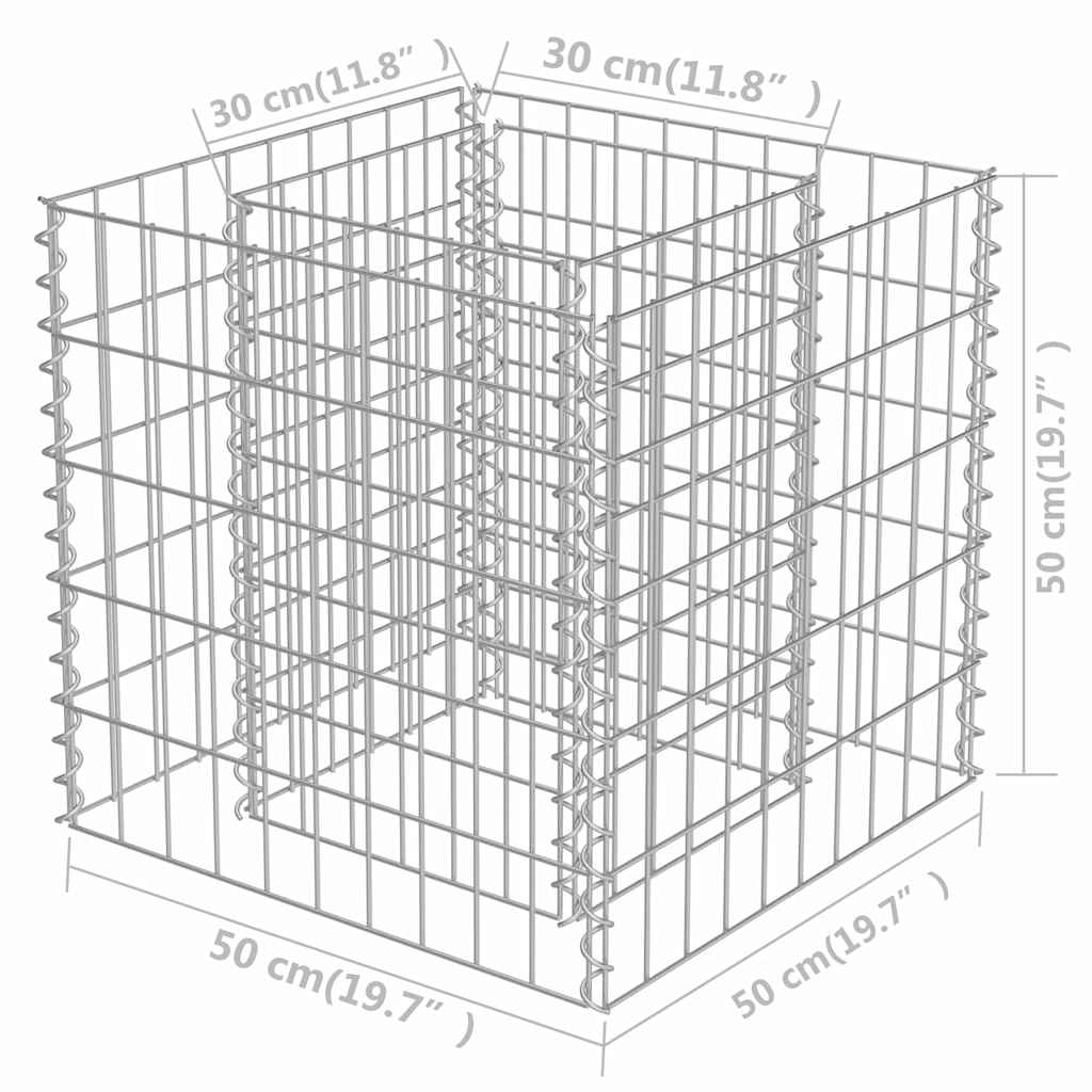 Gabion Raised Bed Galvanised Steel