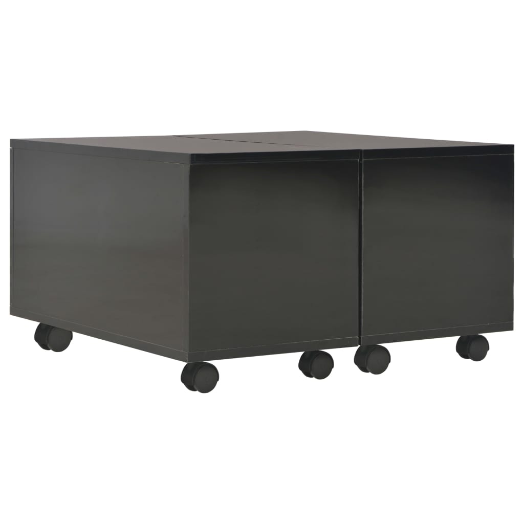 Coffee Table High Gloss Engineered Wood