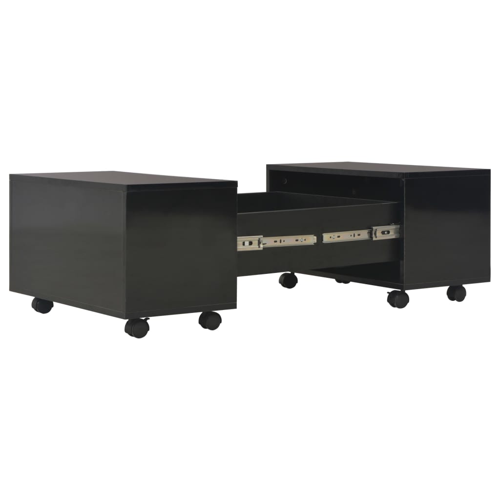 Coffee Table High Gloss Engineered Wood