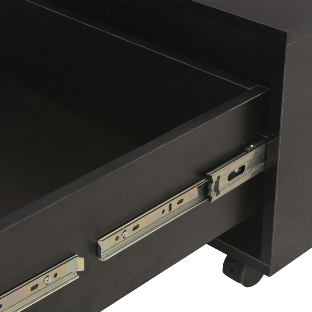 Coffee Table High Gloss Engineered Wood