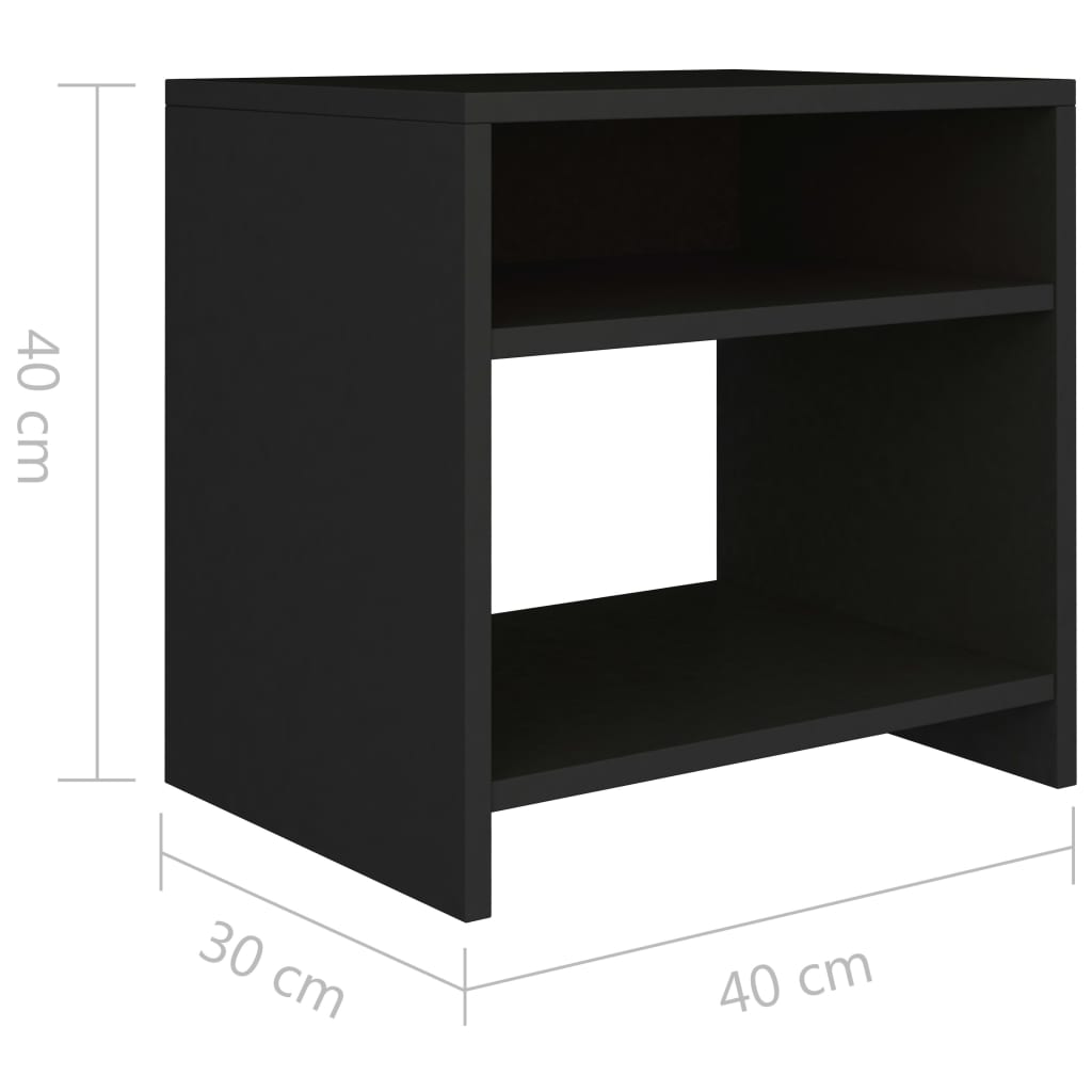 Bedside Cabinet 40X30X40 Cm Engineered Wood