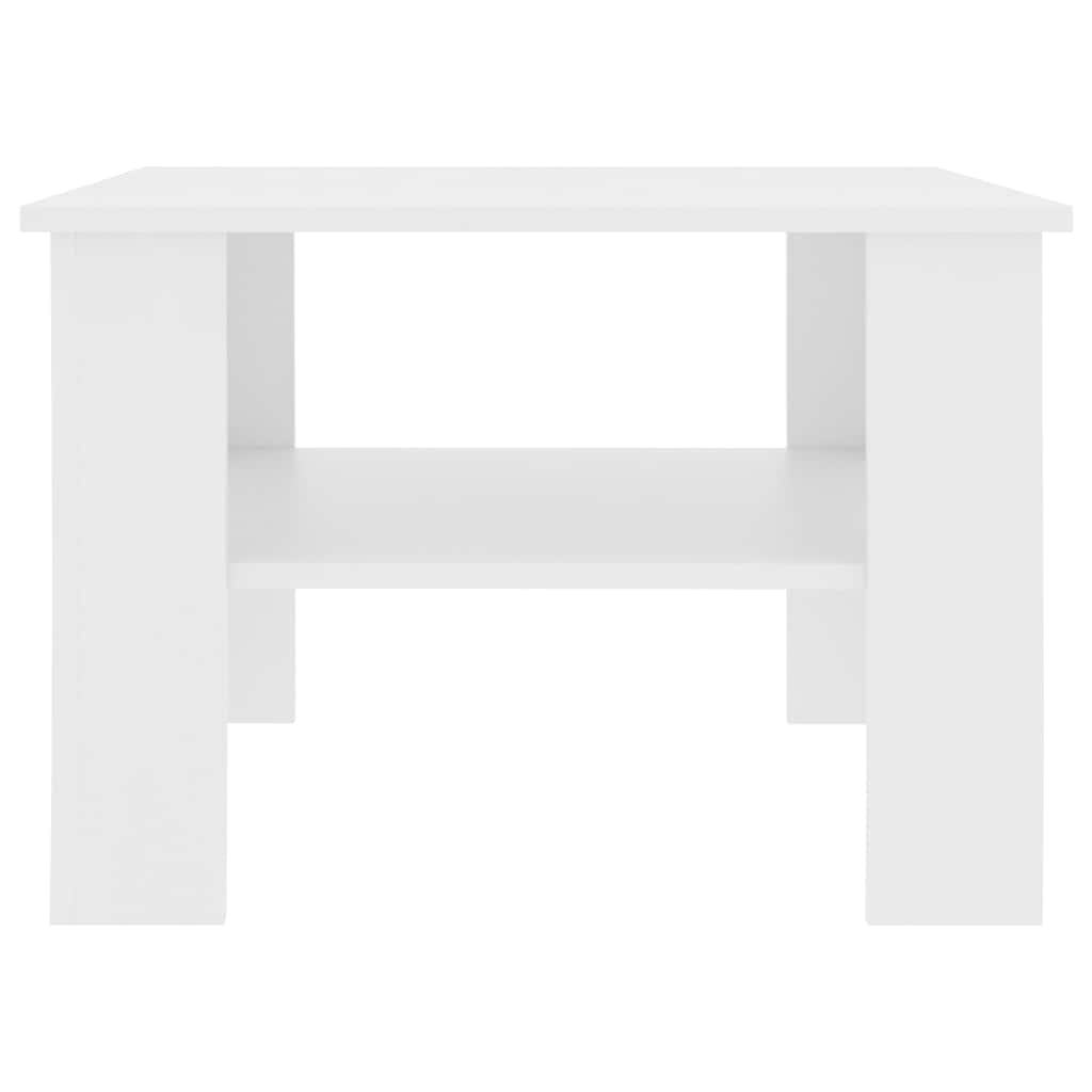Coffee Table 60X60X42 Cm Engineered Wood Black White Concrete Grey Black Oak 60