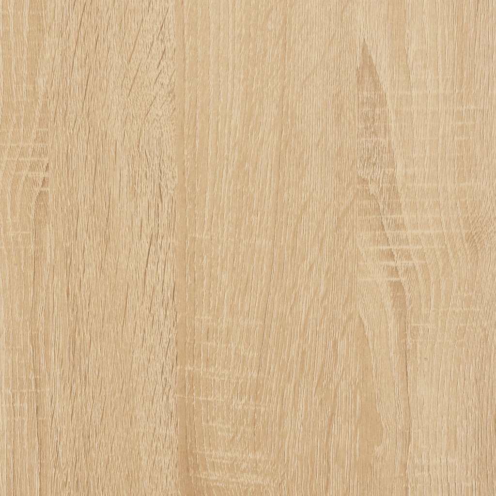 Coffee Table 60X60X42 Cm Engineered Wood Black White Concrete Grey Black Oak 60