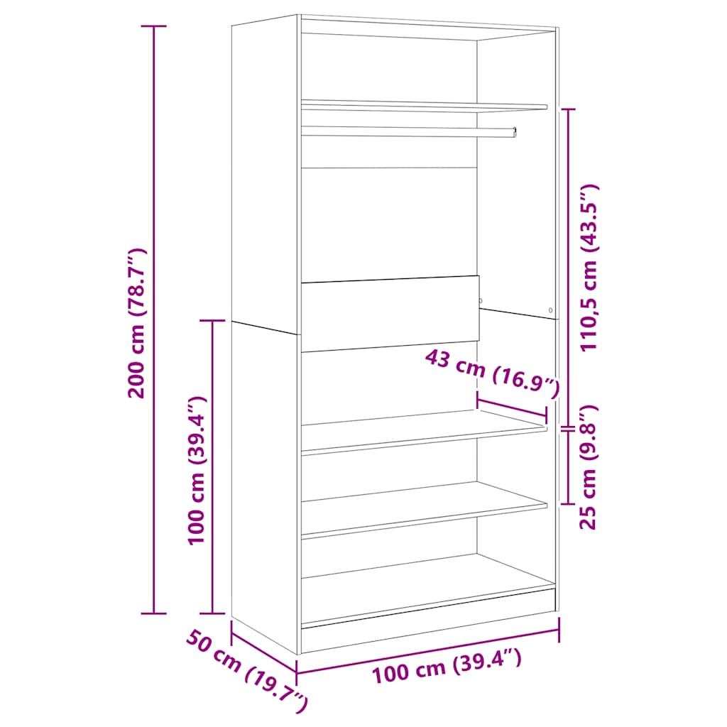 Wardrobe Wardrobe Engineered Wood