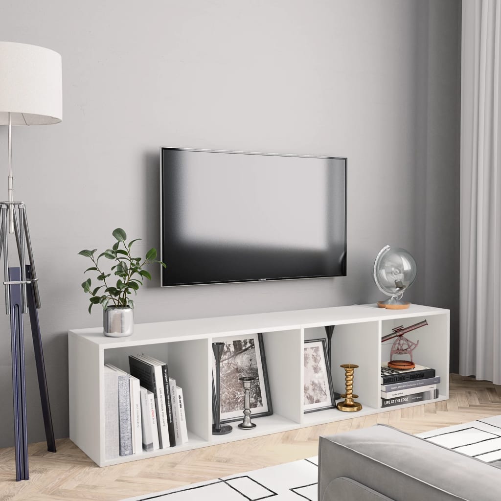 Book Cabinet/Tv Cabinet 36X30X143Cm Engineered Wood