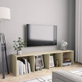 Book Cabinet/Tv Cabinet 36X30X143Cm Engineered Wood