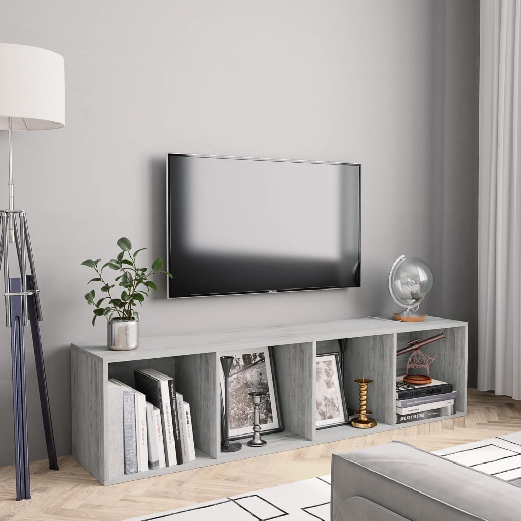 Book Cabinet/Tv Cabinet 36X30X143Cm Engineered Wood