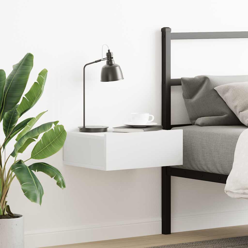 Floating Nightstands 2 Pcs 40X30X15Cm Engineered Wood