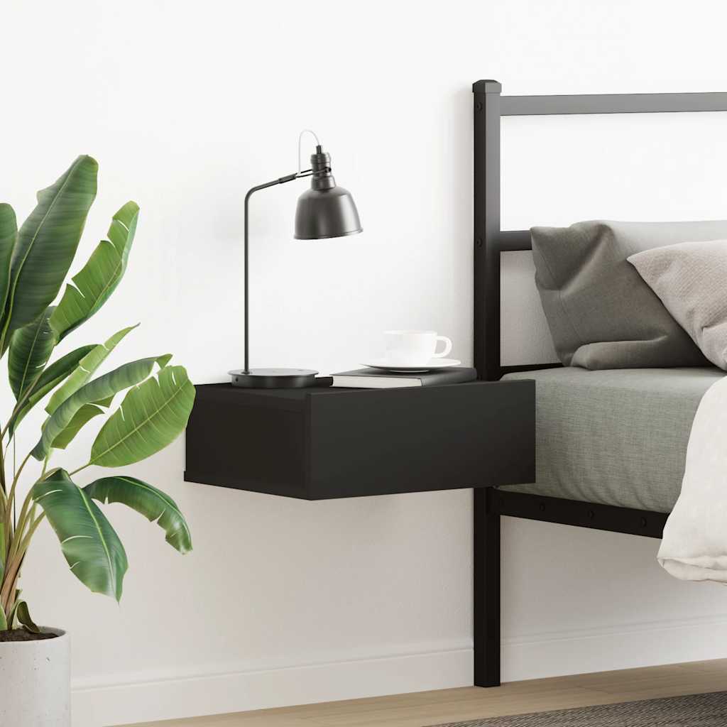 Floating Nightstands 2 Pcs 40X30X15Cm Engineered Wood